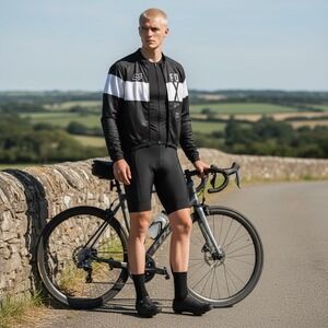 Fox Men's Black and White Cycling Jersey